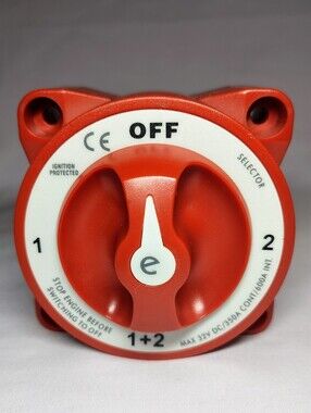 Wirenest 4 Position Marine RV Manual 2 Battery Selector Switch
